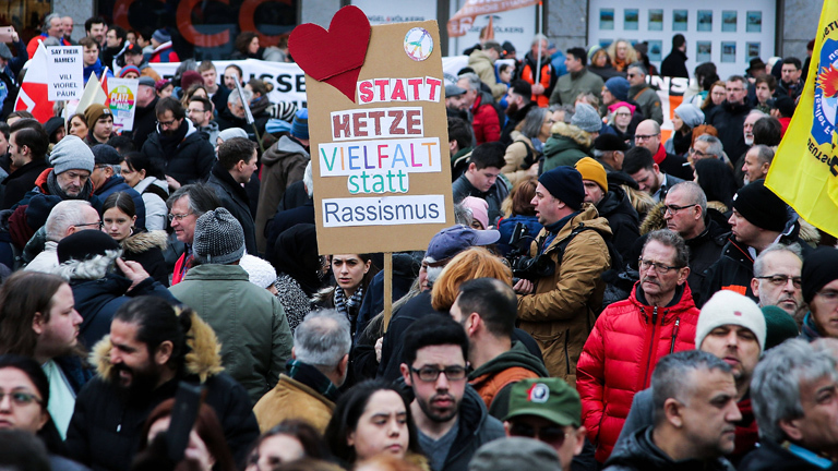 Demonstration Hanau, 22.2.2020 zum Gedenken der Opfer