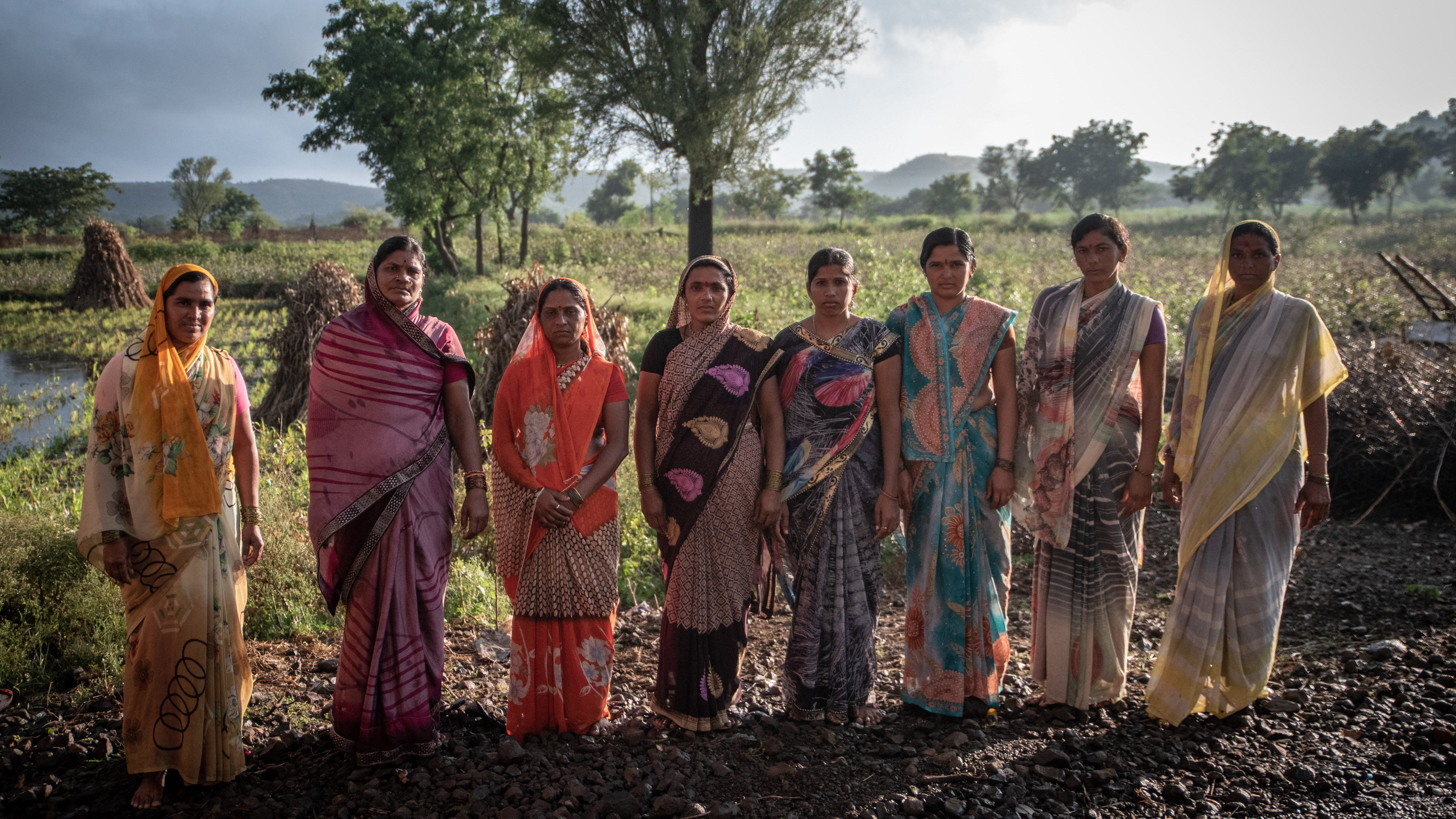 India - A group of seven women from Soni Moha village, Beed District. All of them are sugarcane cutters and underwent a hysterectomy in a hospital from the private health sector. none of them received a medical report after the surgery.
