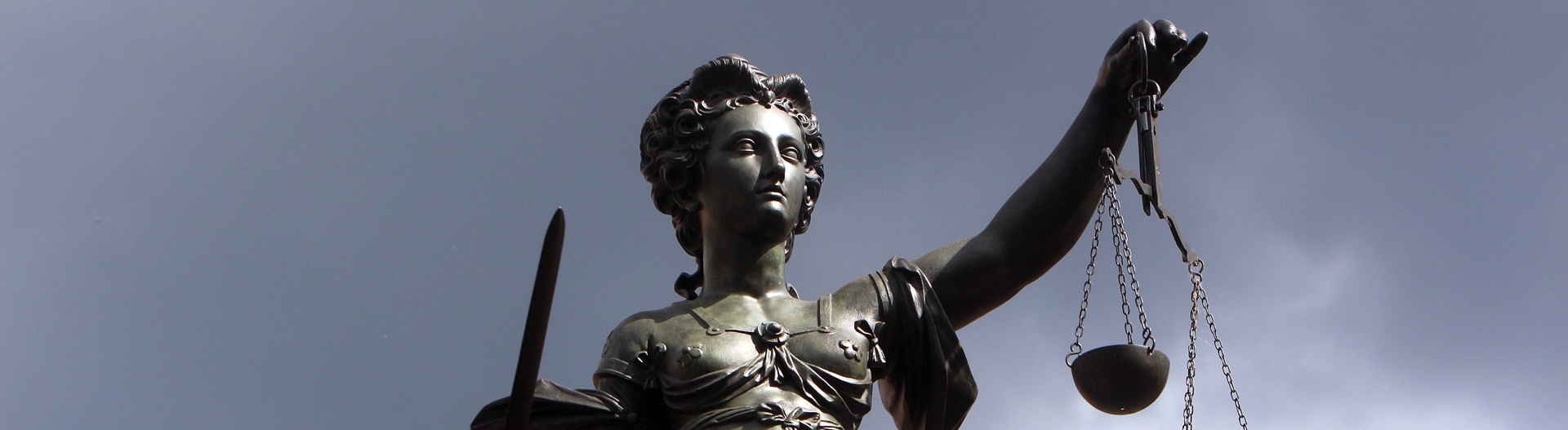 Justizia auf dem Römerberg in Frankfurt am Main