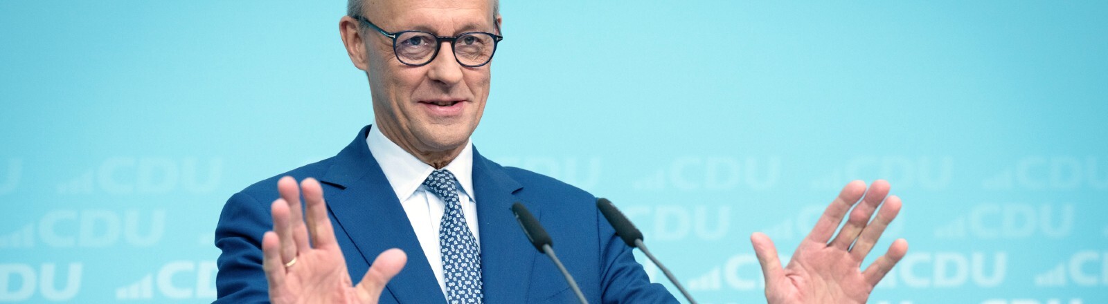 Bundeskanzler Friedrich Merz bei Pressekonferenz im Konrad-Adenauer-Haus (20.10.2025, Berlin)