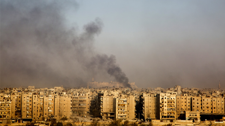 Aleppo am 12. Dezember 2016 nach einem Angriff