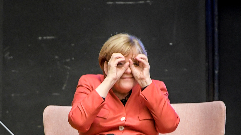 Kanzlerin Merkel auf dem Digitalgipfel in Tallinn (Estland)