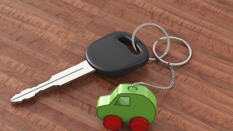 Autoschlüssel mit Anhänger