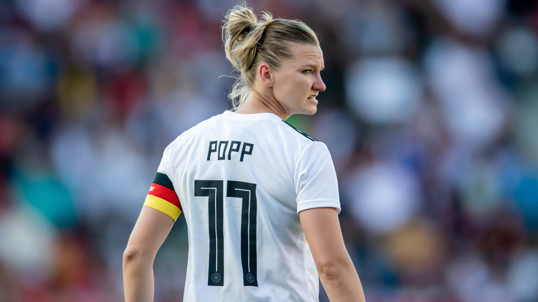 Alexandra Popp, die Kapitänin der deutschen Fußballnationalmannschaft der Frauen.