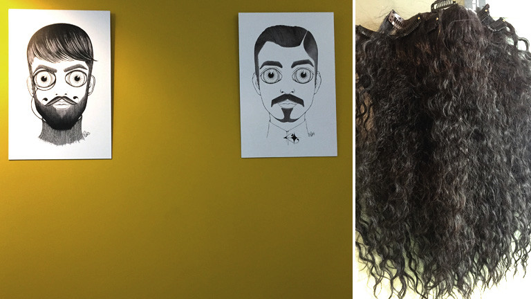 Bärte in einem Barbershop in Paris