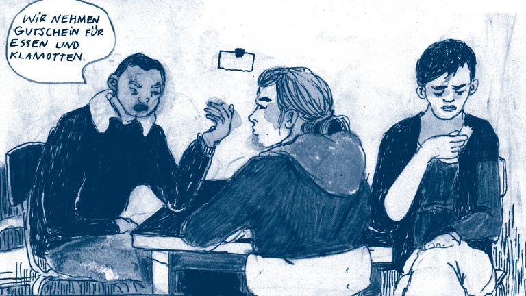 Szene aus dem Graphic Novel "Im Land der Frühaufsteher".