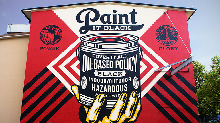 Street Art Kunstwerk von Shepard Fairey