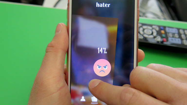 Screenshot der App Hater