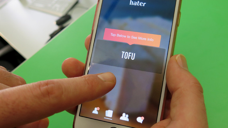 Screenshot der App Hater