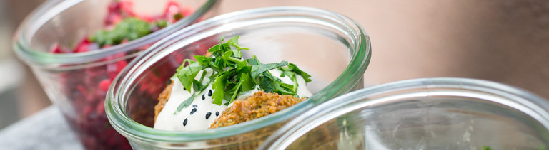 Falafel und Kichererbsen