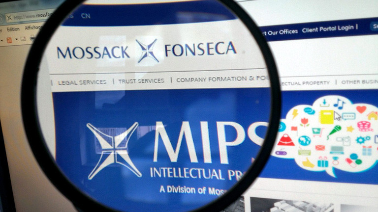Ein Screenshot des panamaischen Briefkastenfirmenanbieters Mossack Fonseka.