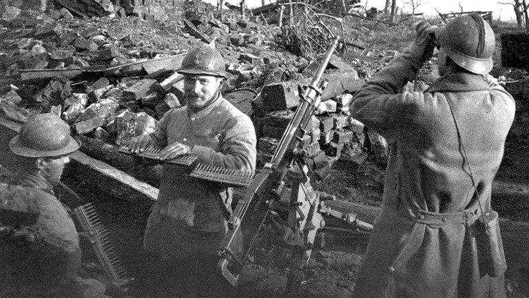 Französische Soldaten im ersten Weltkrieg