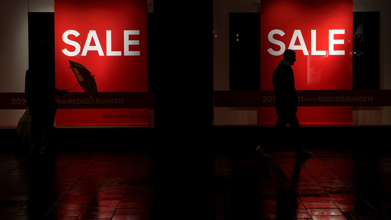 Sale in einer Fußgängerzone