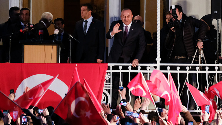 Türkische Außenminister Mevlüt Cavusoglu