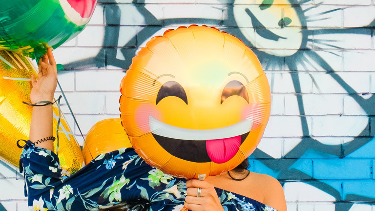 Emoji als Ballon