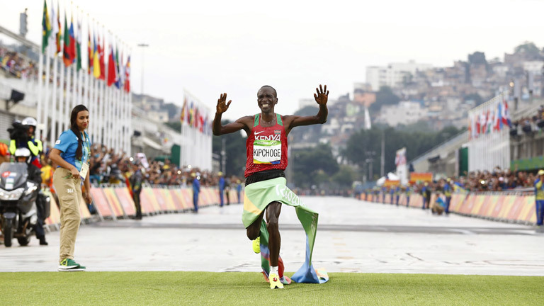 Eliud Kipchoge beim Marathon