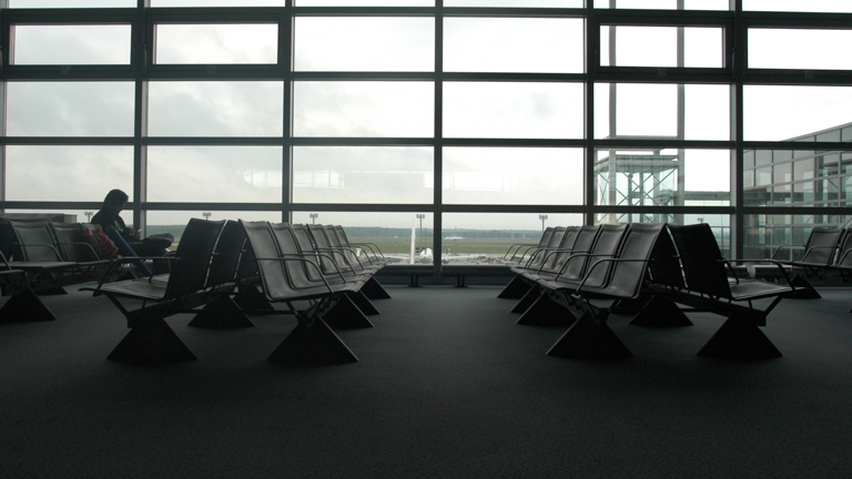 Transitzone am Flughafe