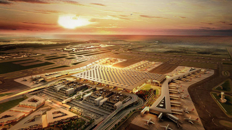 Grafik neuer Flughafen Istanbul