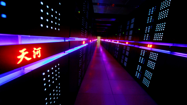 Ein Serverraum in Asien.