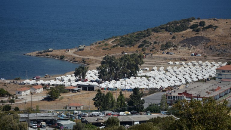 Das neue Übergangslager Kara Tepe auf der Insel Lesbos.