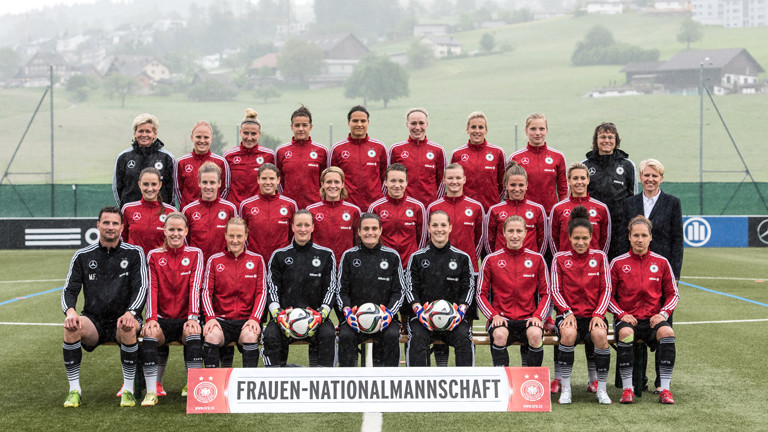 Das Team der Frauen-Nationalmannschaft.