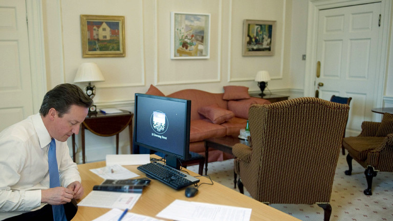Premierminister David Cameron in der Downing Street 10 am 13.05.2010.