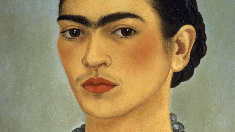 Selbstporträt der Malerin Frida Kahlo.
