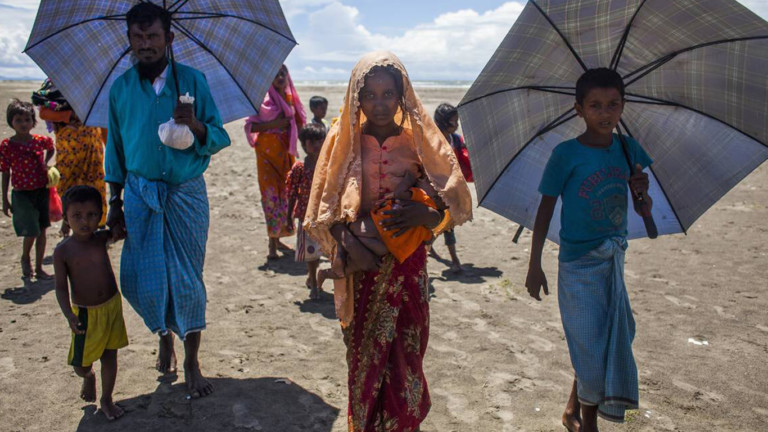 Rohingyas auf der Flucht.