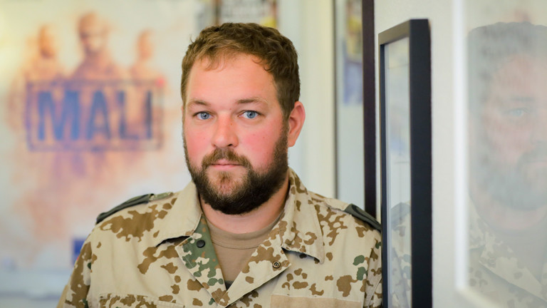 Hauptfeldwebel Peter aus der Bundeswehr-Serie Mali