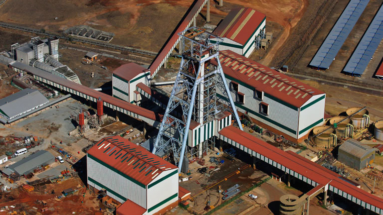 Goldmine in Südafrika