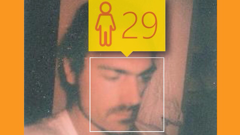 Twitter-Profilfoto von Moderator Till Haase wird von how-old.net analysiert.