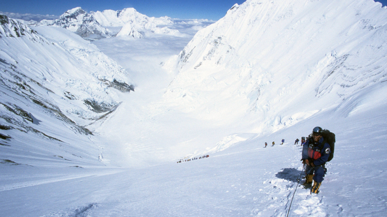 Bergsteiger im Himalaya