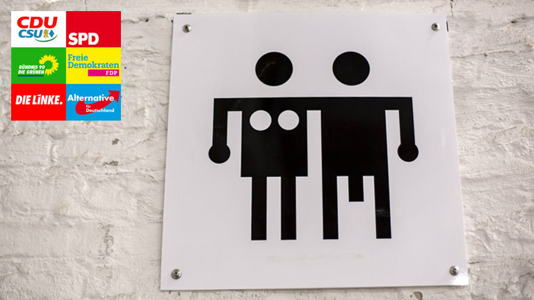 Schild Männlein und Weiblein