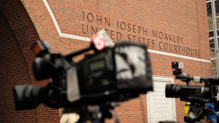 Das Gerichtsgebäude, in dem in Boston, der Prozess gegen den Attentäter vom Boston Marathon verhandelt wird.