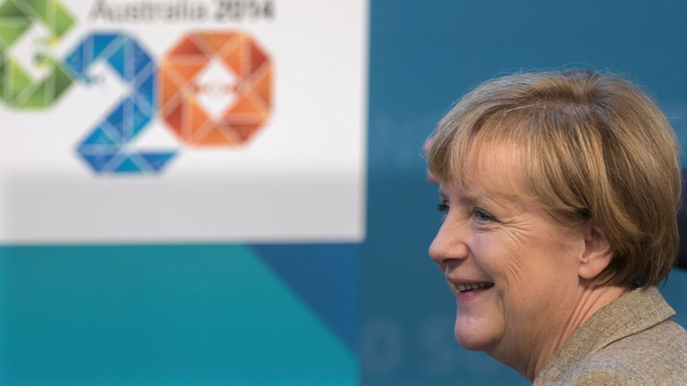 Angela Merkel beim G20-Gipfel im Brisbane im November 2014.