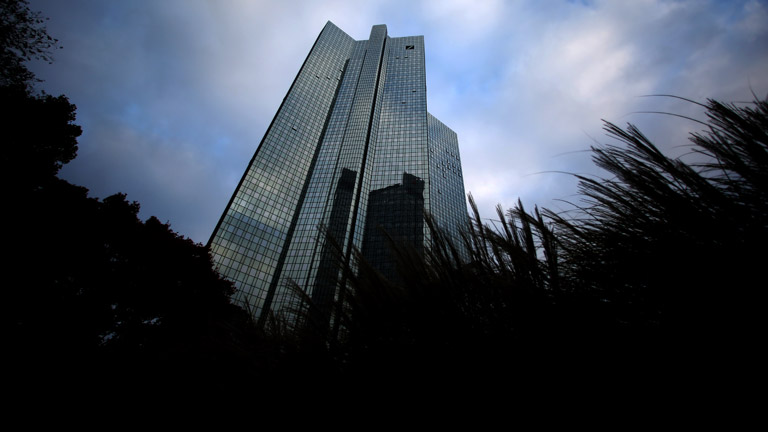 Das Gebäude der Deutschen Bank in Frankfurt