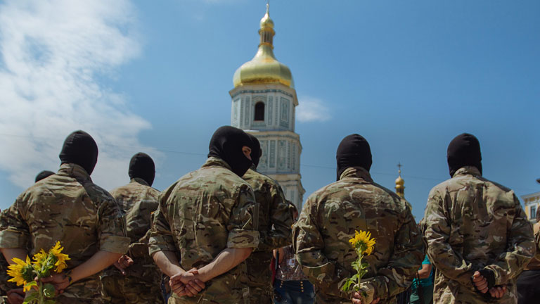 Neue Soldaten der ukrainischen Armee.