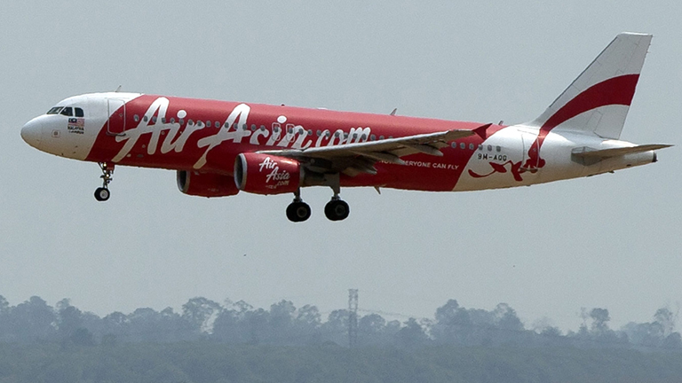 Ein Airbus A320 von Air Asia