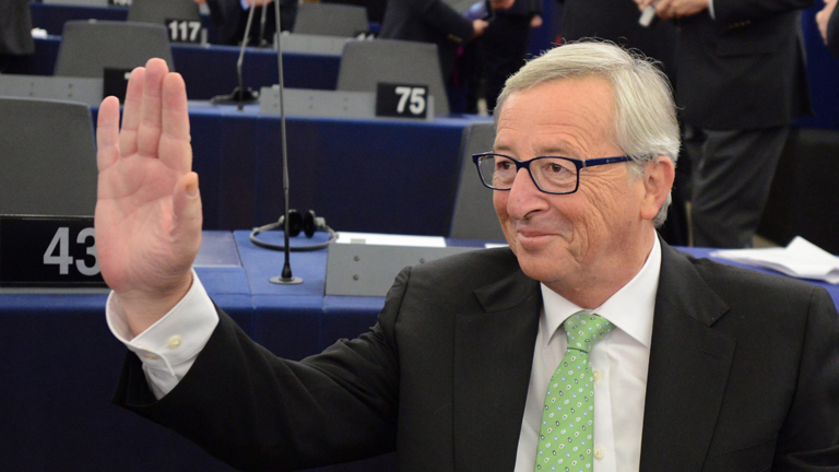 Jean-Claude Juncker bei einer Sitzung des Europäischen Parlaments in Straßburg am 22. Oktober 2014