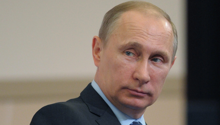 Wladimir Putin an der Lomonosov-Universität in Moskau