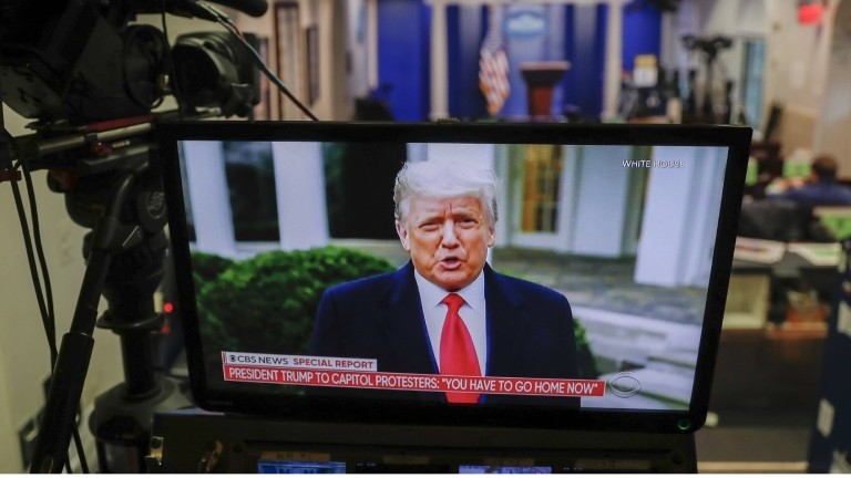 Öffentlich bei Twitter: Donald Trumps Videobotschaft vom 06.01.2021