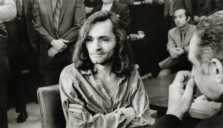 Vor Gericht: der Serienmörder Charles Manson im Jahr 1970