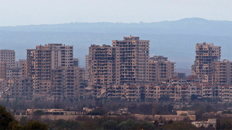 Homs im Oktober 2015: zerstörte Wohngebäude