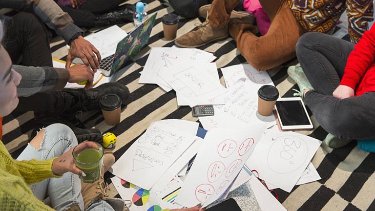 Brainstorming im Kreis