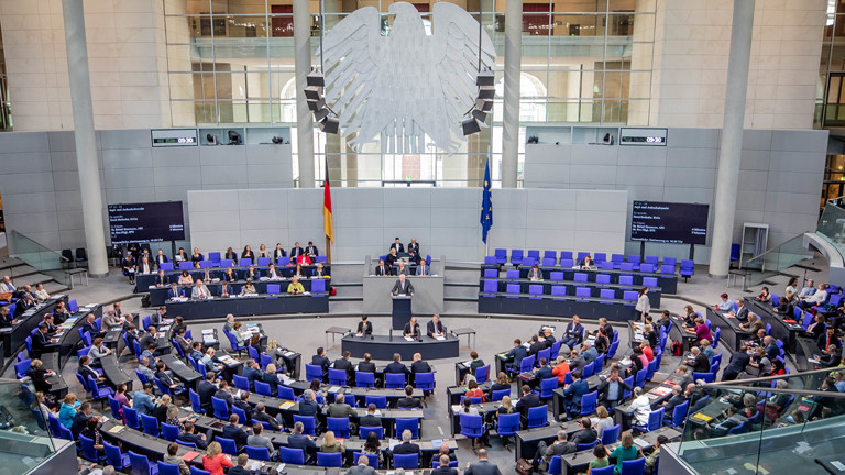 Blick in den Bundestag