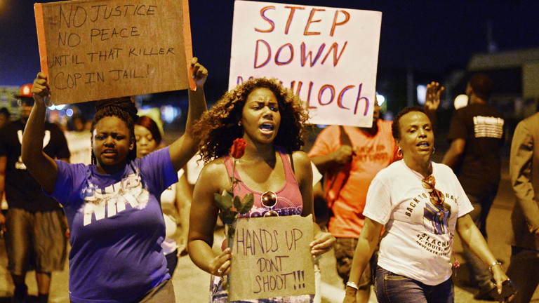 Proteste in Ferguson nach dem Tod von Michael Brown.