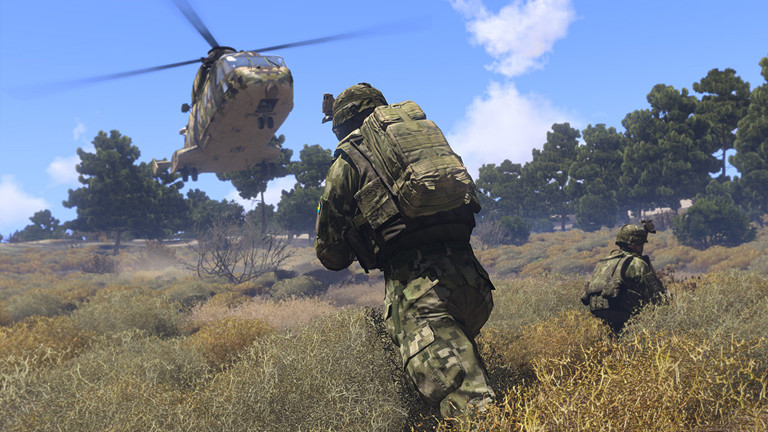 Eine Szene aus dem Computerspiel Arma 3.