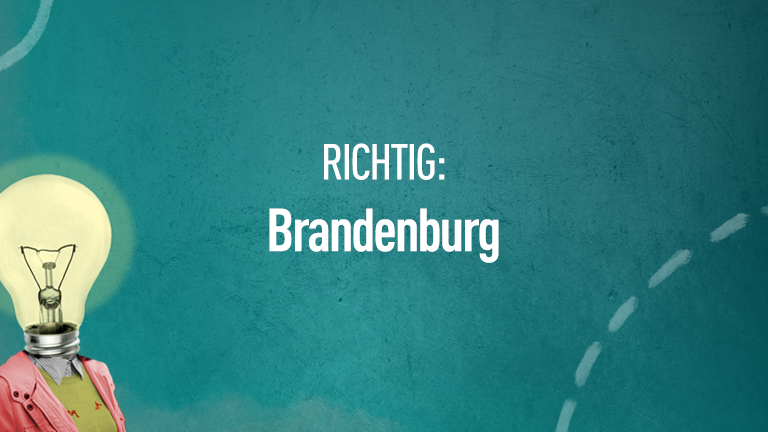 Richtig: Brandenburg