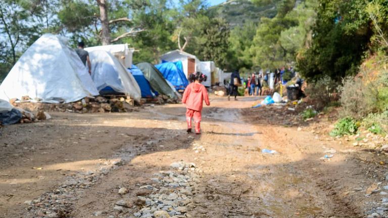 Das Camp auf Samos