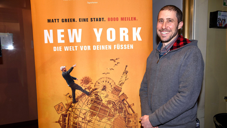 Matt Green bei der Premiere des Dokumentarfilms New York - Die Welt vor Deinen Füssen im City Kino. München,
